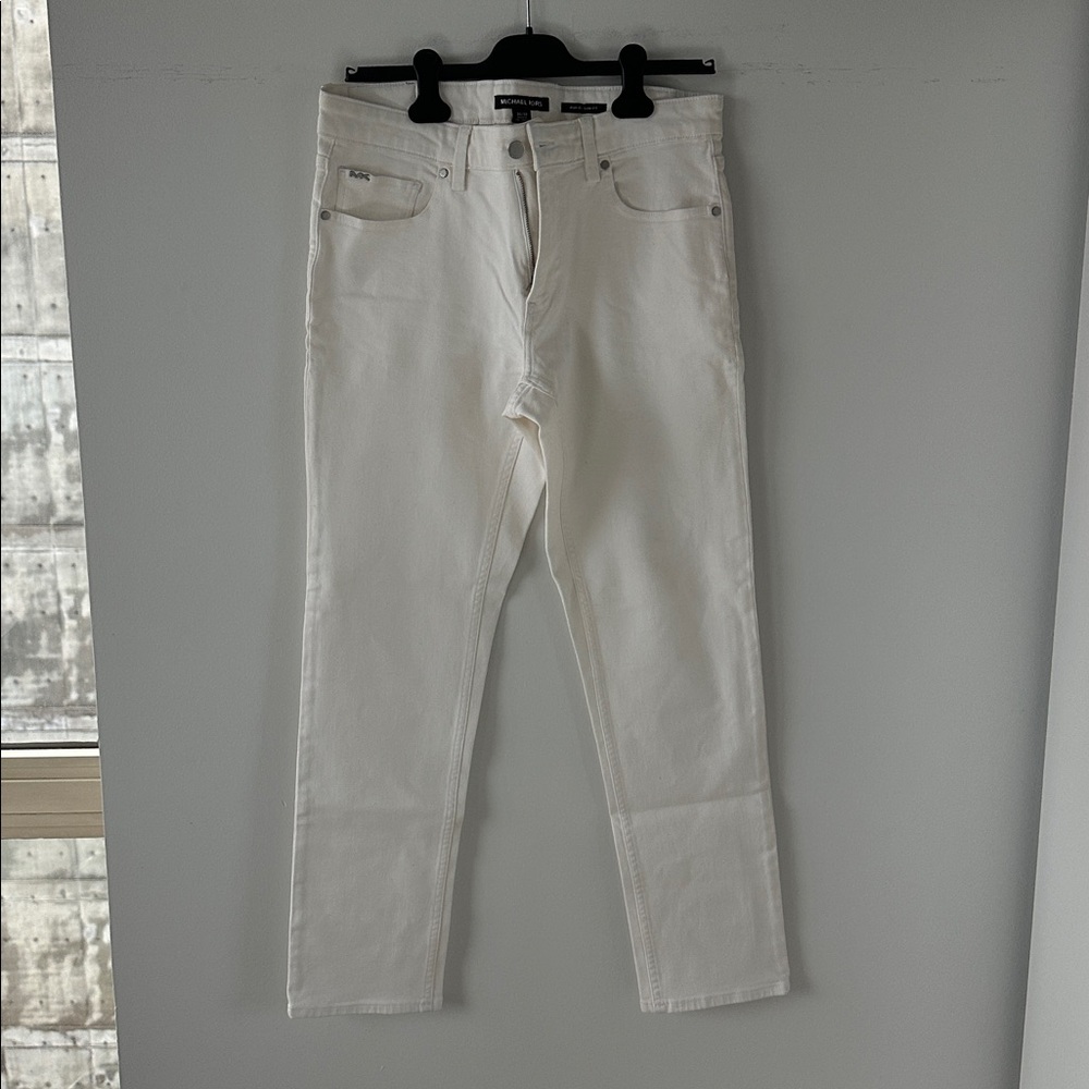 Michael Kors Cream Slim Fit Jeans